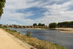 Bridge in Nevers - NEVERS - France stock photography Bridge in Nevers - NEVERS - France stock photography
