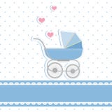 New baby boy shower invitation card vector illustration New baby boy shower invitation card vector illustration