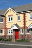 New Home In Terraced House Row Stock Photos New Home In Terraced House Row Stock Photos