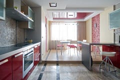 New modern kitchen royalty free stock photography New modern kitchen royalty free stock photography