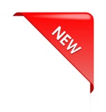 New red corner business ribbon vector illustration New red corner business ribbon vector illustration