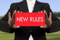 New rules royalty free stock photography New rules royalty free stock photography