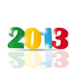 New Year 2013. Cute and colorful card on New Year 2013 vector illustration New Year 2013. Cute and colorful card on New Year 2013 vector illustration