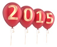 New 2015 Year balloons party decoration. Red. Wintertime celebration banner balloon. Countdown future beginning calendar date greeting card design element. 3d stock illustration New 2015 Year balloons party decoration. Red. Wintertime celebration banner balloon. Countdown future beginning calendar date greeting card design element. 3d stock illustration