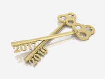New Year 2017. New Year - 3D Rendering Image stock illustration New Year 2017. New Year - 3D Rendering Image stock illustration