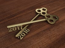 New Year 2017. New Year - 3D Rendering Image royalty free illustration New Year 2017. New Year - 3D Rendering Image royalty free illustration