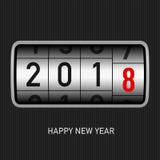 New Year 2018 design, odometer style with white and red numbers. Abstract background year of dog can be use for your artwork homepage or website. 2018 New Year vector illustration New Year 2018 design, odometer style with white and red numbers. Abstract background year of dog can be use for your artwork homepage or website. 2018 New Year vector illustration