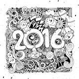 2016 New year doodles elements background. Vector illustration stock illustration 2016 New year doodles elements background. Vector illustration stock illustration