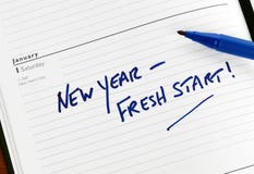 New Year Fresh Start Royalty Free Stock Image New Year Fresh Start Royalty Free Stock Image