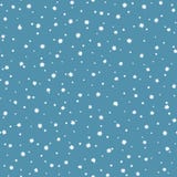 New Year seamless pattern with white snowflakes on blue background. royalty free illustration New Year seamless pattern with white snowflakes on blue background. royalty free illustration
