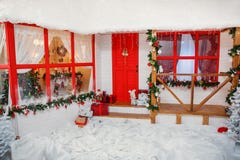 New Year veranda royalty free stock image New Year veranda royalty free stock image