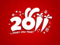 New Years Card 2011. Royalty Free Stock Images New Years Card 2011. Royalty Free Stock Images
