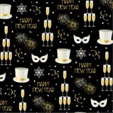 New years eve pattern. New years eve vector background pattern on black royalty free illustration New years eve pattern. New years eve vector background pattern on black royalty free illustration