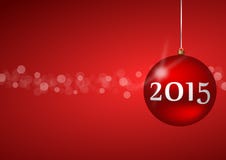 2015 new years illustration. With christmas ball royalty free illustration 2015 new years illustration. With christmas ball royalty free illustration