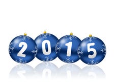 2015 new years illustration. With christmas balls stock illustration 2015 new years illustration. With christmas balls stock illustration