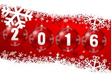 2016 new years illustration. With christmas balls stock illustration 2016 new years illustration. With christmas balls stock illustration