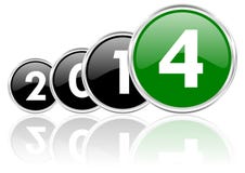 2014 new years illustration. On white stock illustration 2014 new years illustration. On white stock illustration