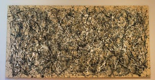 New York City MOMA Jackson Pollock Stock Image New York City MOMA Jackson Pollock Stock Image