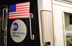 New York City MTA Sign Subway Train Car NYC Transportation stock photo New York City MTA Sign Subway Train Car NYC Transportation stock photo