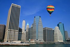 The New York City skyline Royalty Free Stock Photo The New York City skyline Royalty Free Stock Photo