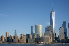 New York, NY / United States-Jan. 11, 2019 - Landscape shot of the World Trade Center stock images New York, NY / United States-Jan. 11, 2019 - Landscape shot of the World Trade Center stock images