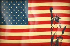 New York och amerikanskt symbol Arkivbilder New York och amerikanskt symbol Arkivbilder