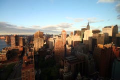 New York Skyline Sunrise Royalty Free Stock Photo
