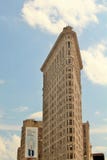 New York, USA - 19. Juni 2017 - ein New- York Citymarkstein, das flache Eisen-Gebäude Lizenzfreie Stockbilder New York, USA - 19. Juni 2017 - ein New- York Citymarkstein, das flache Eisen-Gebäude Lizenzfreie Stockbilder