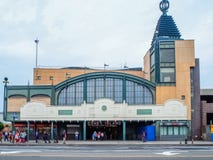 New York - Vereinigte Staaten, Coney Island-U-Bahnstation in New York stockfoto New York - Vereinigte Staaten, Coney Island-U-Bahnstation in New York stockfoto