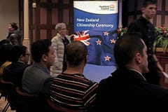 New Zealand Citizenship Ceremony in Auckland New Zealand Stock Photo New Zealand Citizenship Ceremony in Auckland New Zealand Stock Photo