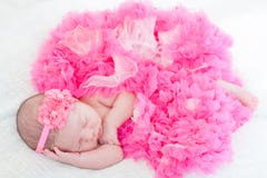 Newborn Girl Stock Image Newborn Girl Stock Image