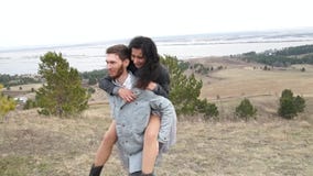 Newlyweds. Bridegroom and bride. Newlyweds married. Just married. Happy couple stock video Newlyweds. Bridegroom and bride. Newlyweds married. Just married. Happy couple stock video