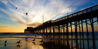 Newport Beach California Pier at Sunset