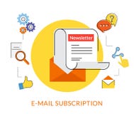 Newsletter royalty free illustration Newsletter royalty free illustration