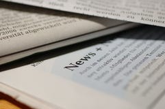 Newspapers with word News