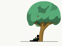 Newton' árvore de s ilustração do vetor Newton' árvore de s ilustração do vetor