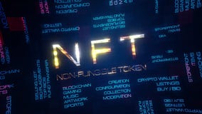 NFT animated tag word cloud