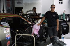 NHRA no parque 2018 do Motorsports da entrada fotografia de stock NHRA no parque 2018 do Motorsports da entrada fotografia de stock