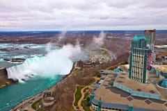 Niagara Falls, aerial view royalty free stock photos Niagara Falls, aerial view royalty free stock photos