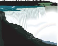 Niagara Falls Vector Illustration