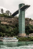 Niagra понижается Канада 06 09 Наблюдательная вышка 2017 и подъем к месту шлюпки американскому Ниагарского Водопада стоковое изображение rf Niagra понижается Канада 06 09 Наблюдательная вышка 2017 и подъем к месту шлюпки американскому Ниагарского Водопада стоковое изображение rf