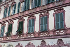Nice mediterranean house facades with different colours Royalty Free Stock Photos Nice mediterranean house facades with different colours Royalty Free Stock Photos