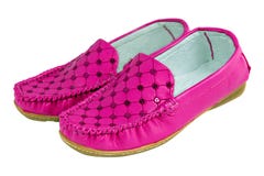 Nice pink young lady stylish bright shoes Stock Photos Nice pink young lady stylish bright shoes Stock Photos