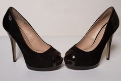 Nice woman shoes on white Royalty Free Stock Image Nice woman shoes on white Royalty Free Stock Image