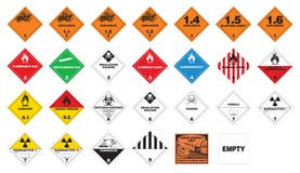 niebezpieczny hazmat przylepiać etykietkę materiały ilustracji niebezpieczny hazmat przylepiać etykietkę materiały ilustracji