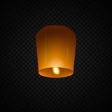 Niebo lampion odizolowywający na przejrzystym tle ilustracja wektor Niebo lampion odizolowywający na przejrzystym tle ilustracja wektor