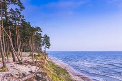 Niederländischer Hut Olando-kepure Strand nah an Karkle, Klaipeda, Litauen stockfoto Niederländischer Hut Olando-kepure Strand nah an Karkle, Klaipeda, Litauen stockfoto