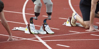 Niepełnosprawna osoba w sporcie fotografia stock Niepełnosprawna osoba w sporcie fotografia stock