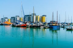 Niepodległy schronienie w Eastbourne, Wschodni Sussex, UK zdjęcia stock Niepodległy schronienie w Eastbourne, Wschodni Sussex, UK zdjęcia stock