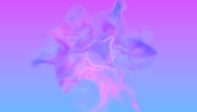 Niespokojny zawijas dwa neonowy kolor dymi cyan i fiołkowego w retro dyskoteka stylu 3D ilustracyjny projekt futurystyczny royalty ilustracja Niespokojny zawijas dwa neonowy kolor dymi cyan i fiołkowego w retro dyskoteka stylu 3D ilustracyjny projekt futurystyczny royalty ilustracja